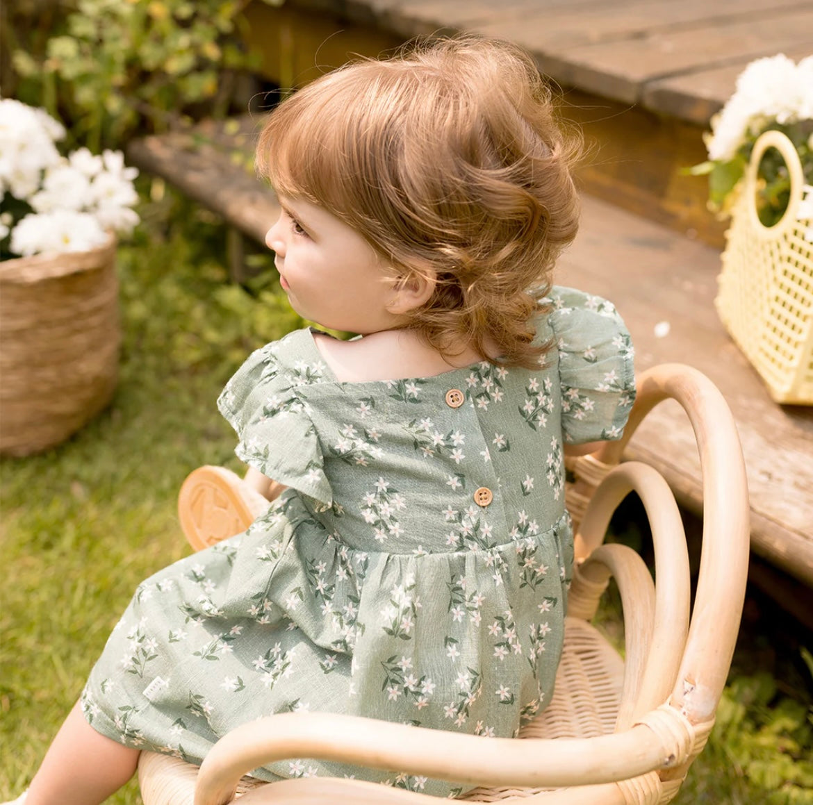 Petit Lem Laurel Floral Print Dress