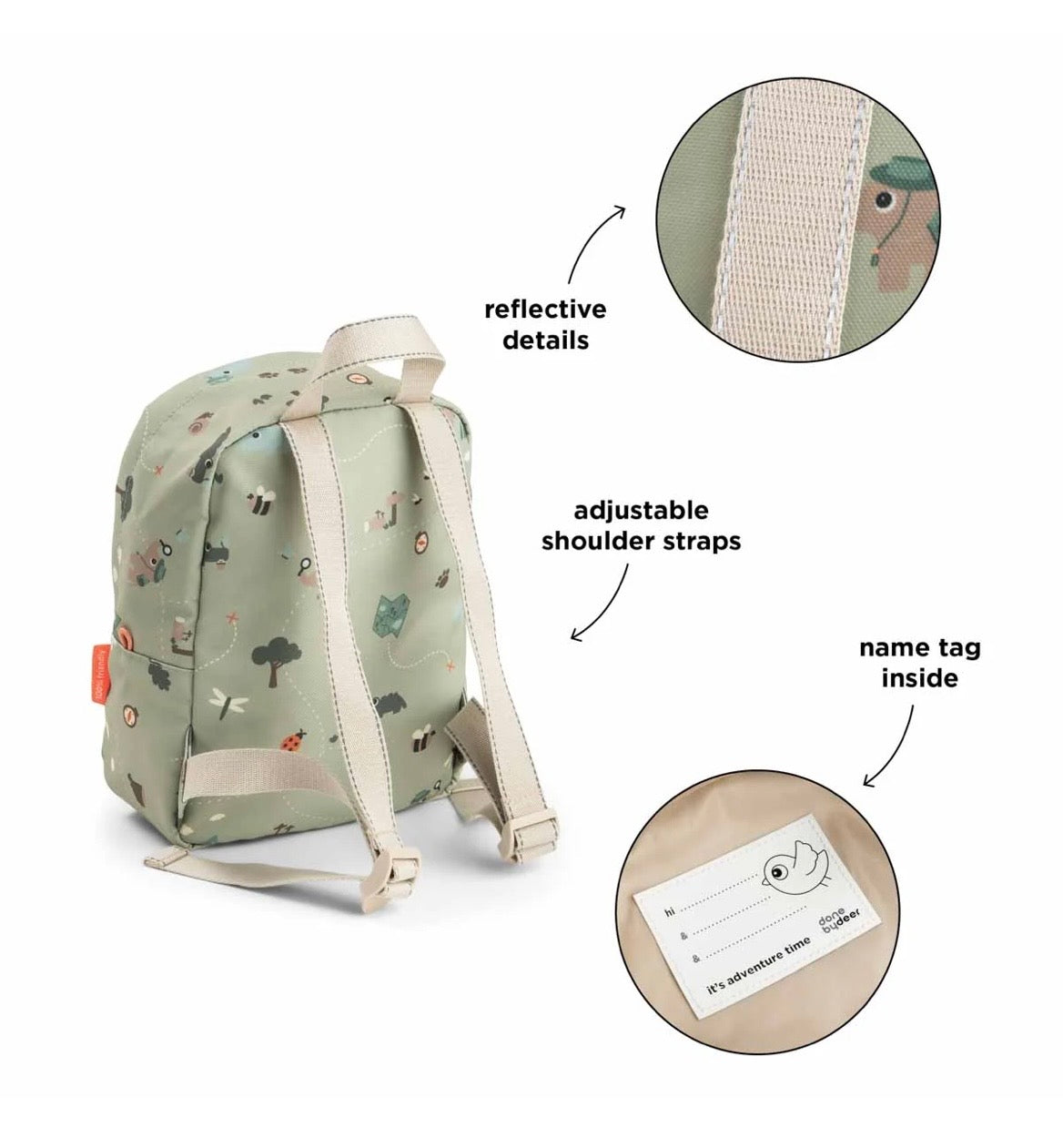Tiny Trails Toddler Backpack 4L - Green