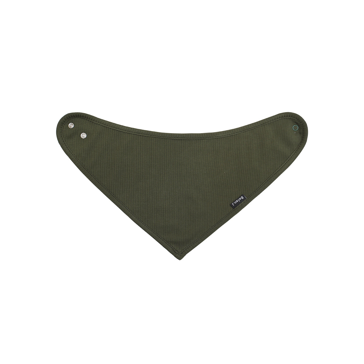 Belan.J Ribbed Bamboo Bandana Bib - Forest Green
