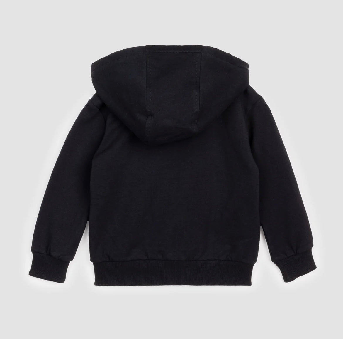 Miles the Label Basic Black Zip Up Hoodie - Baby