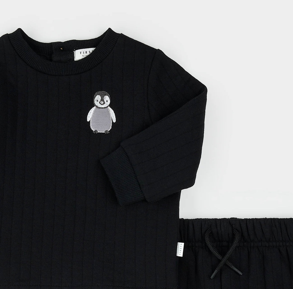 Petit Lem Baby Penguin Sweatsuit