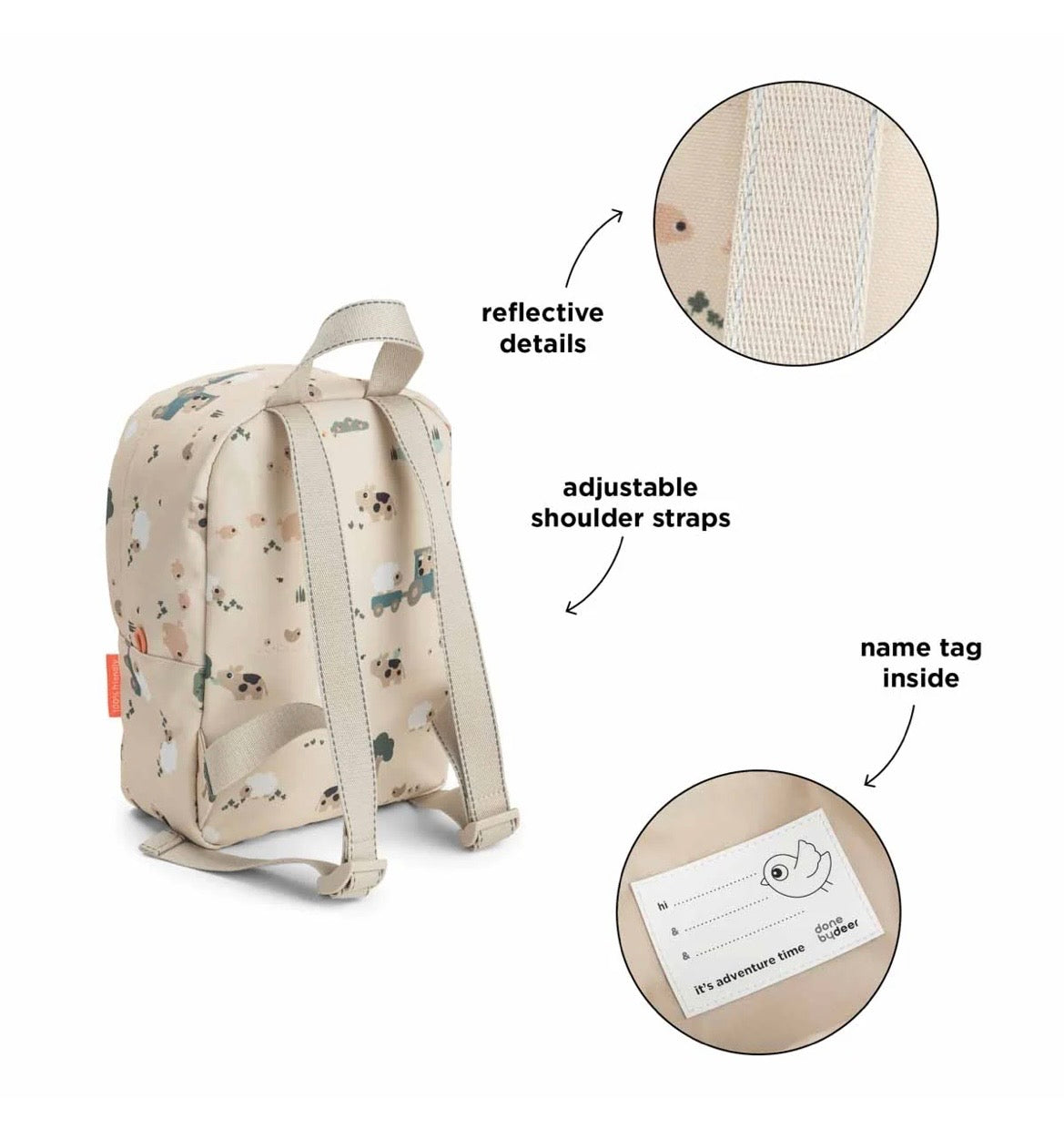 Tiny Farm Toddler Backpack 4L - Sand