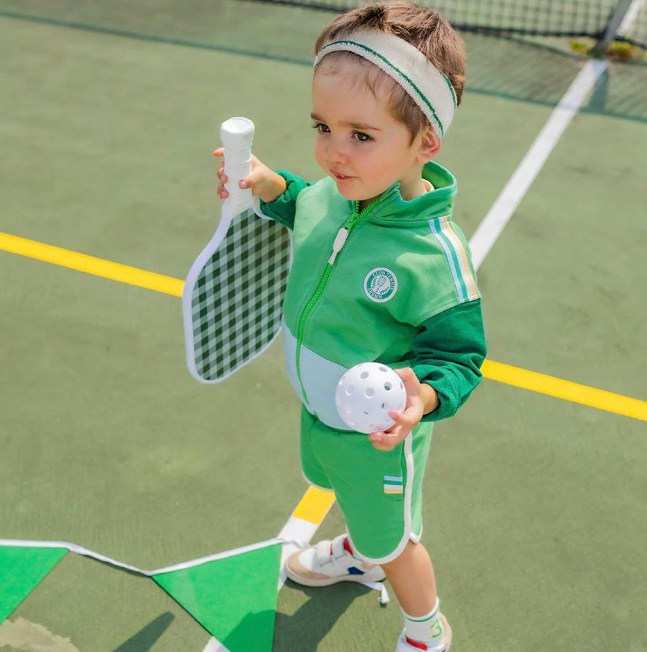 Souris Mini Sporty French Terry Shorts - Green