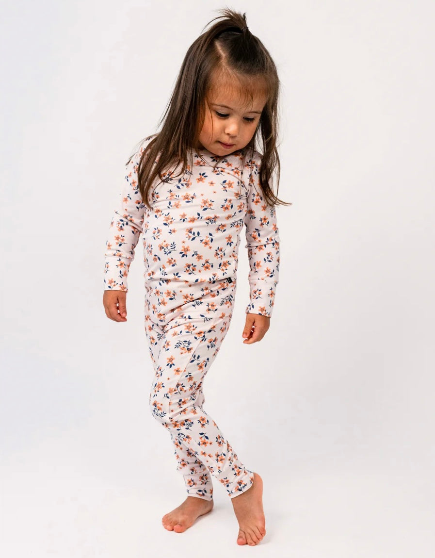 Belan.J Long Sleeve PJ Set - Peachy Blossom