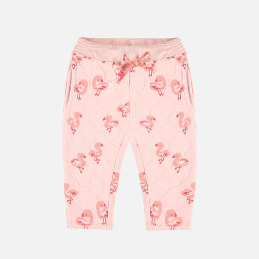 Souris Mini Flamingo Quilted Pants