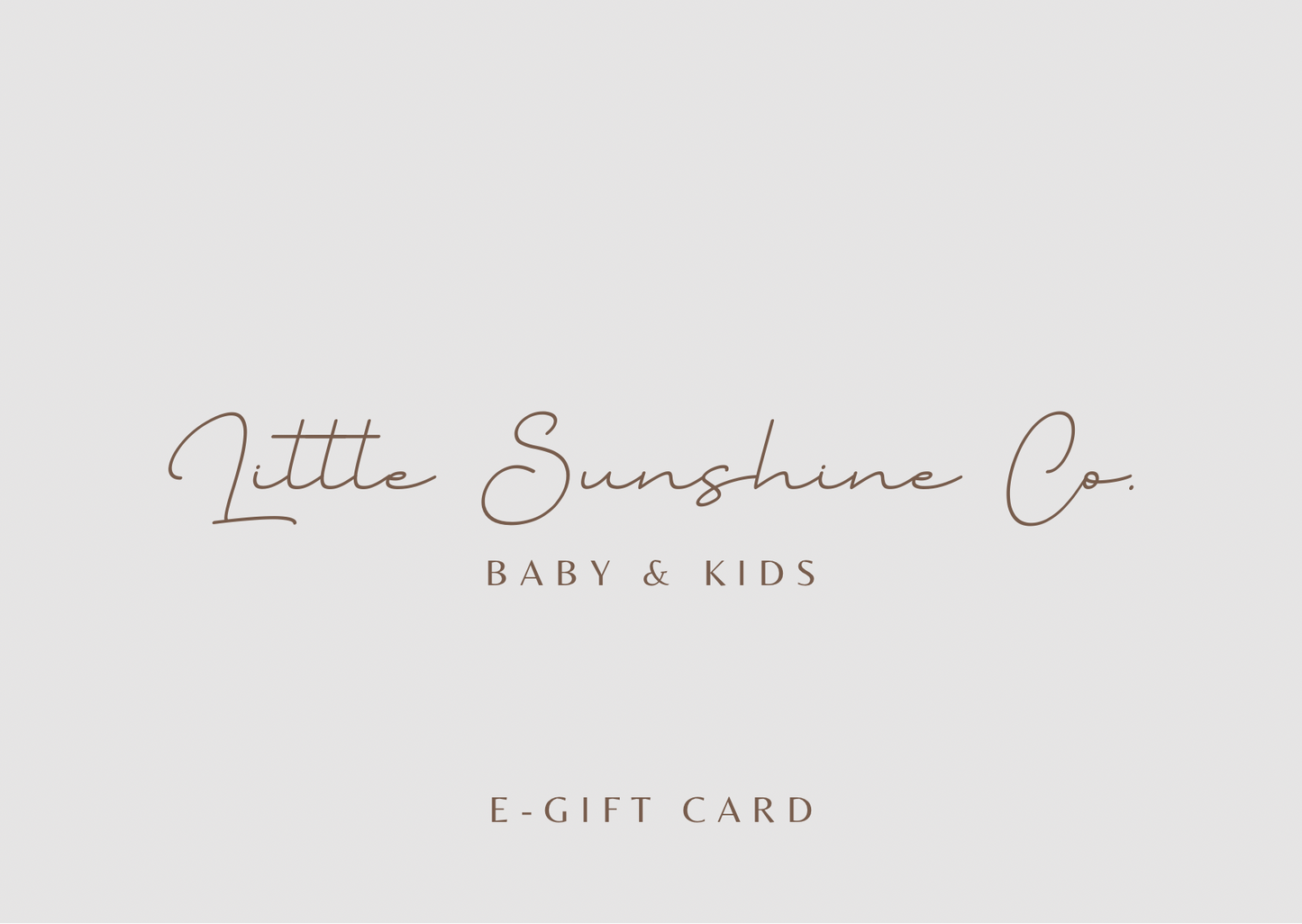 E-gift Card