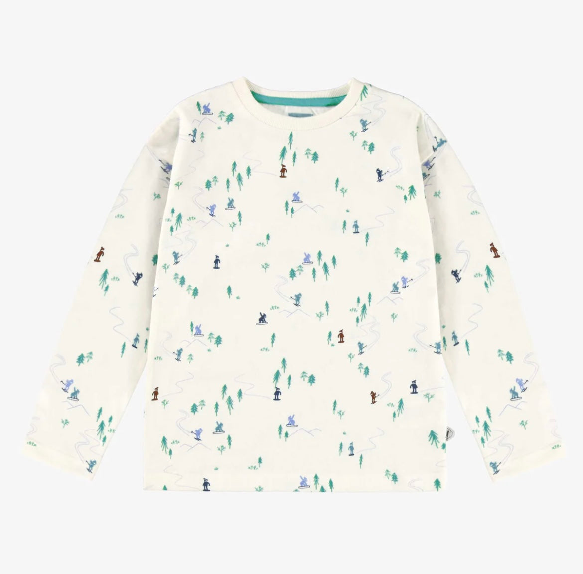 Souris Mini Hit the Slopes Long Sleeve Tee - Teal
