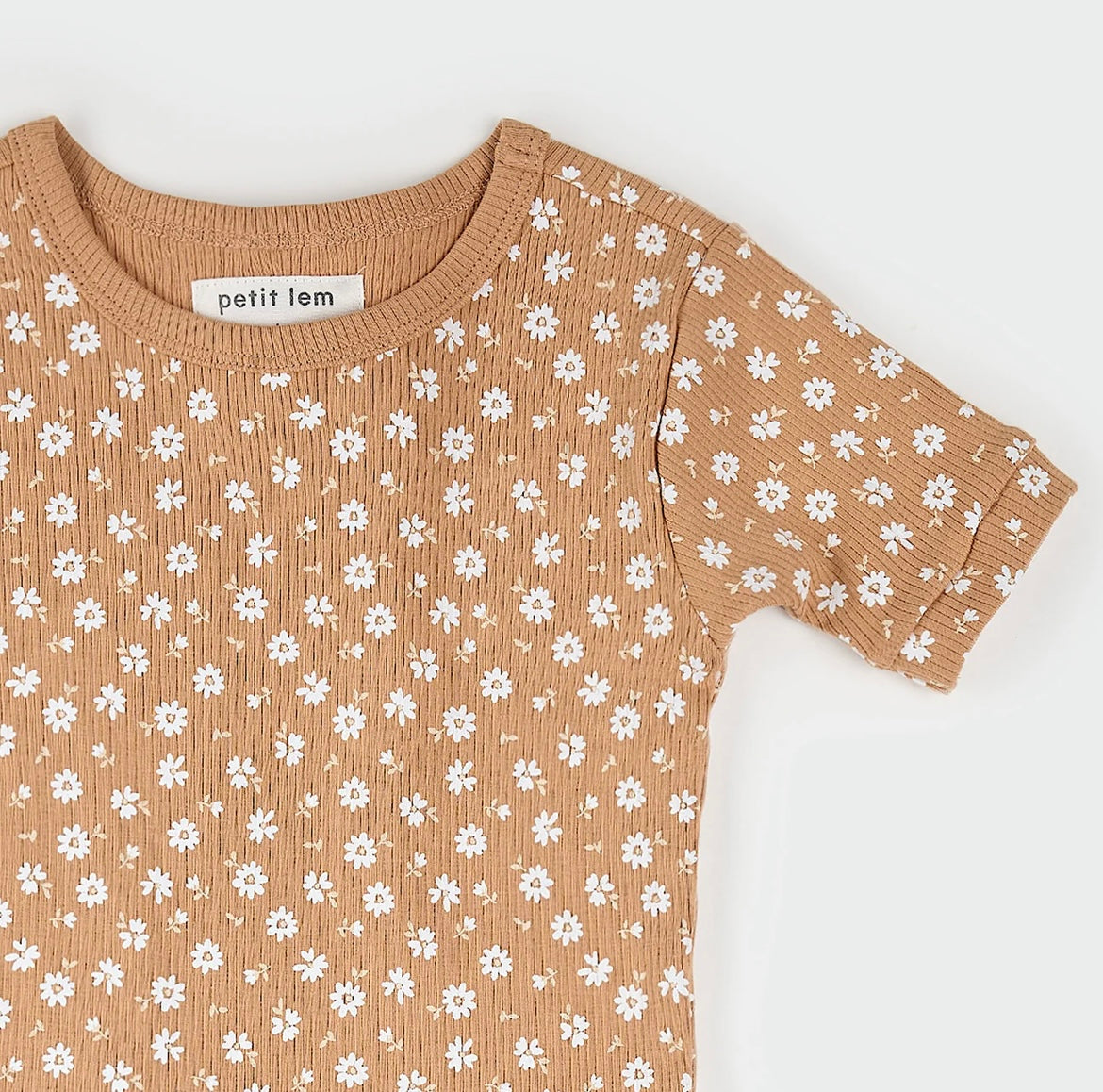 Petit Lem Ribbed Summer Sleep Set - Floral Print