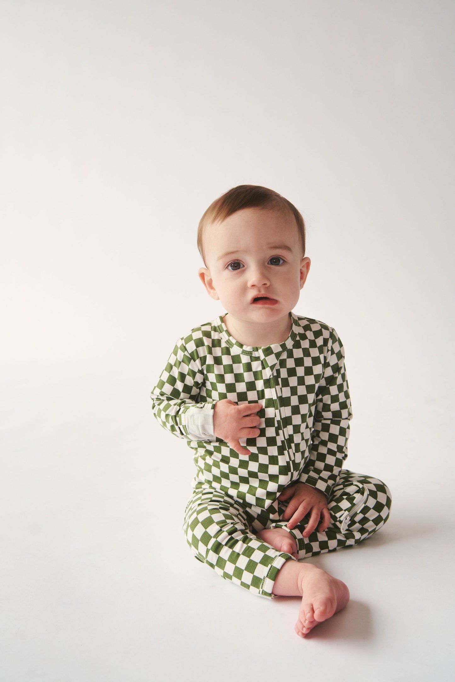Bambi & Birdie Green Check Sleeper