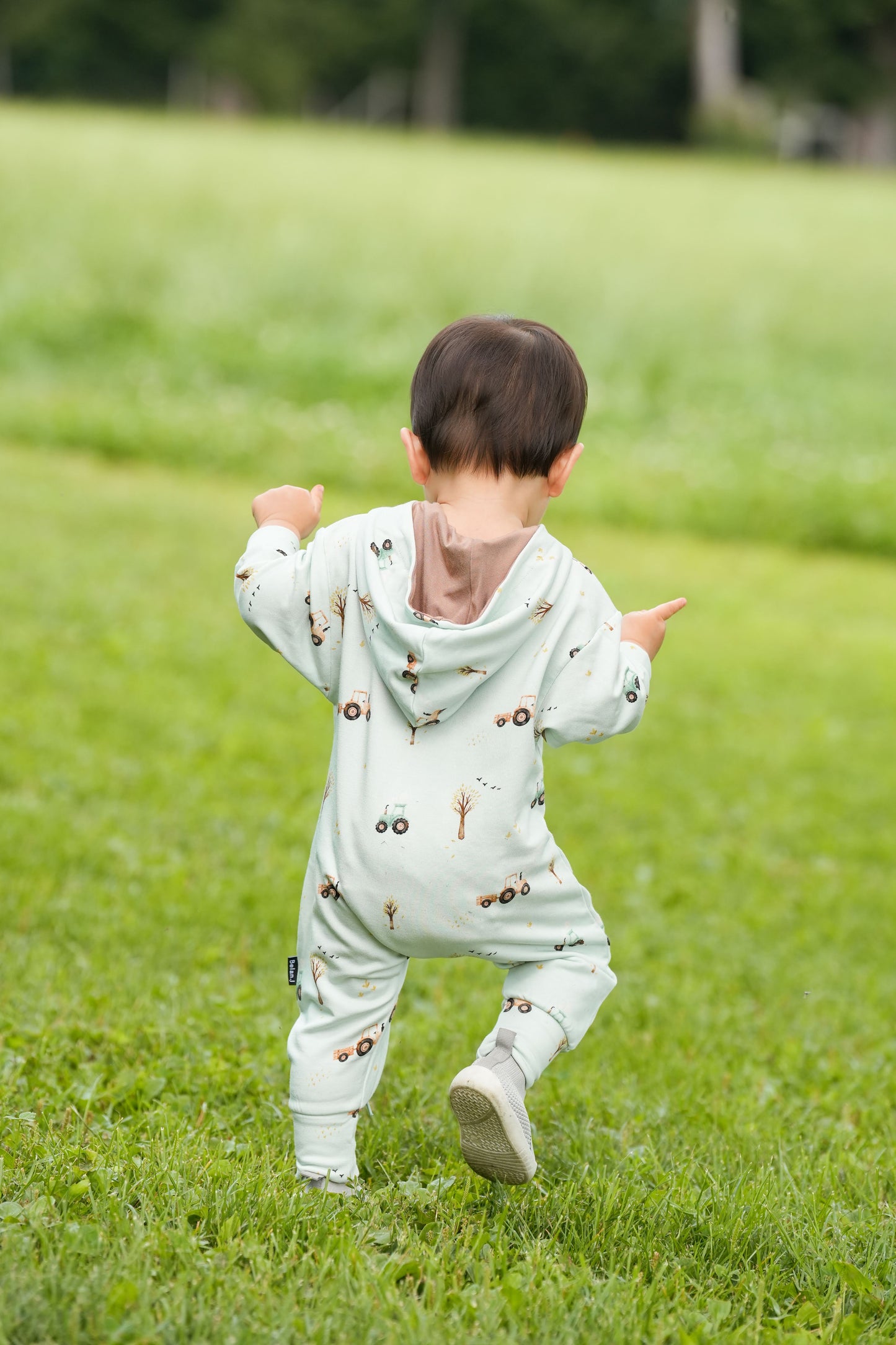 Belan.J Hoodie Zipper Jumpsuit - Tractors