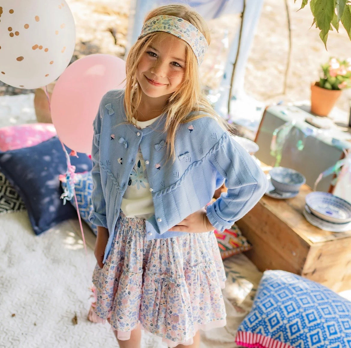 Souris Mini Spring Floral Skirt