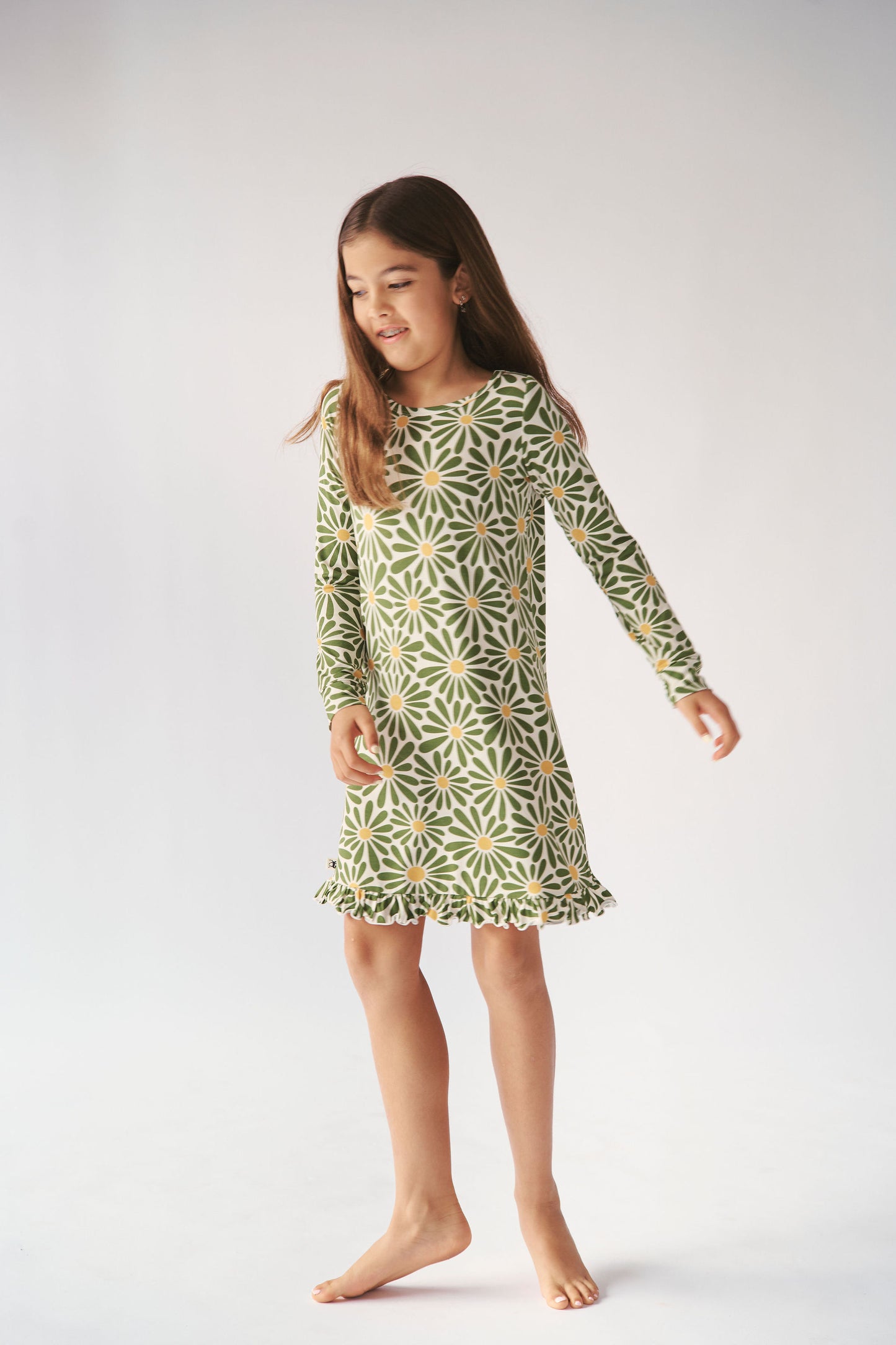 Bambi & Birdie Long Sleeved Ruffled Dress