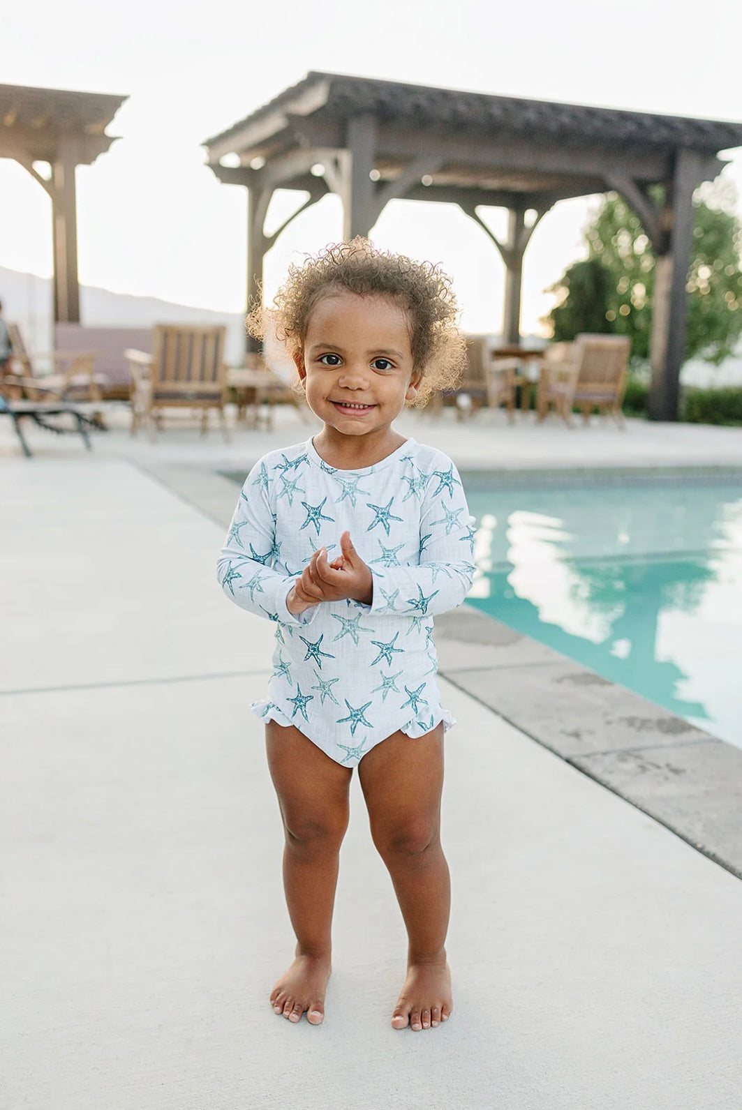 Current Tyed Ruffle Rashguard Suit - Jordan