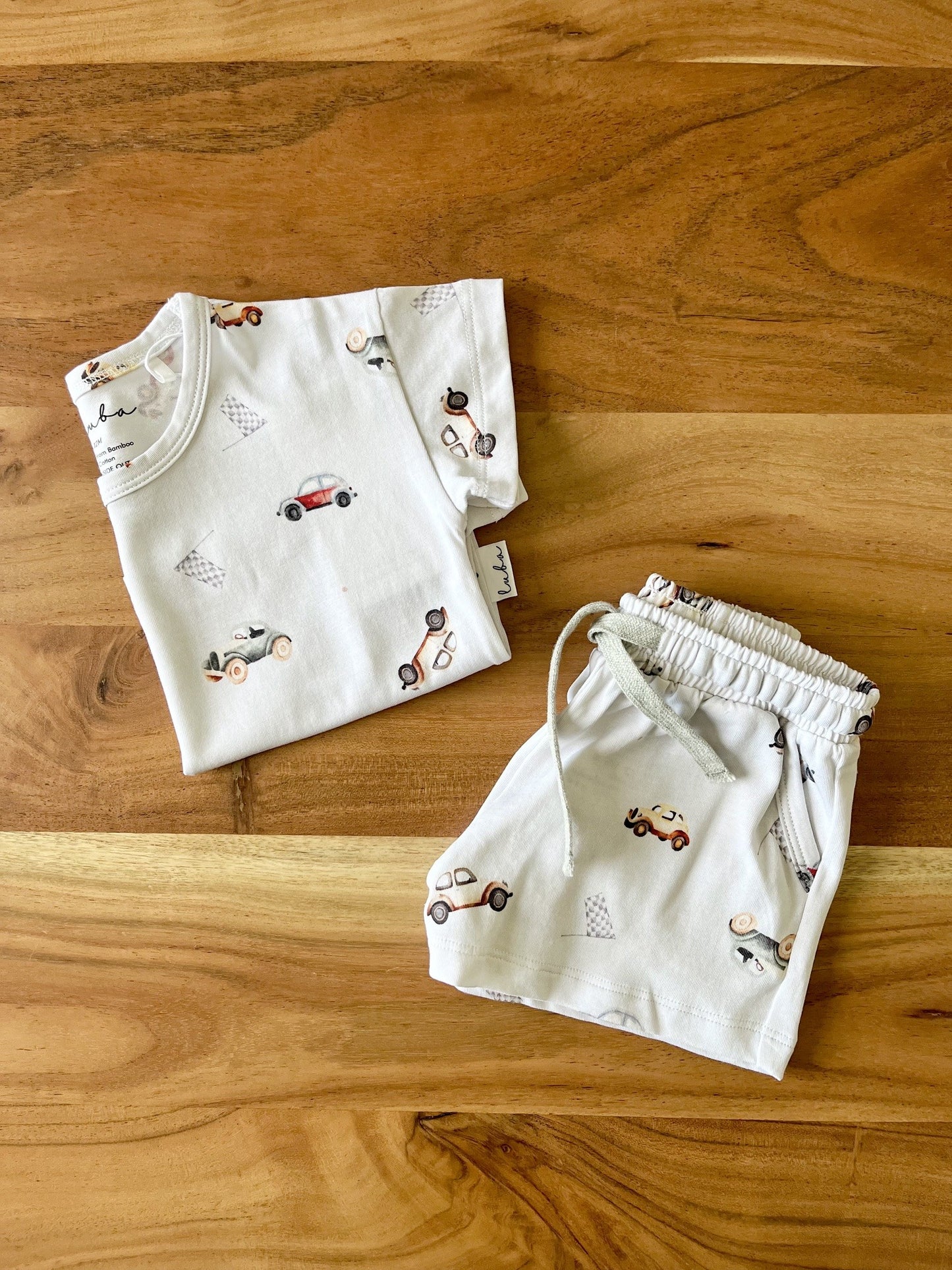 Little Luba Short Set - Classic Cars