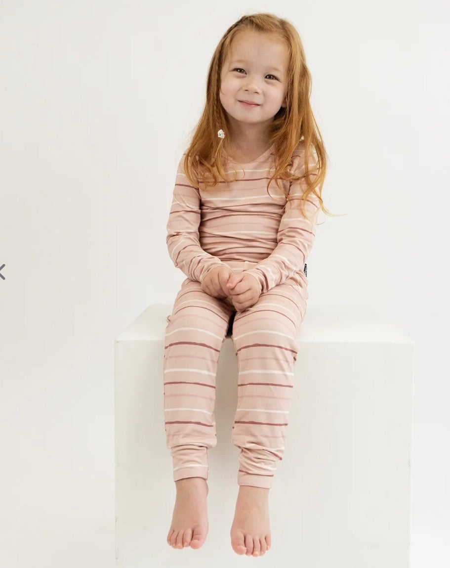 Long Sleeve PJ Set - Pink Stripes