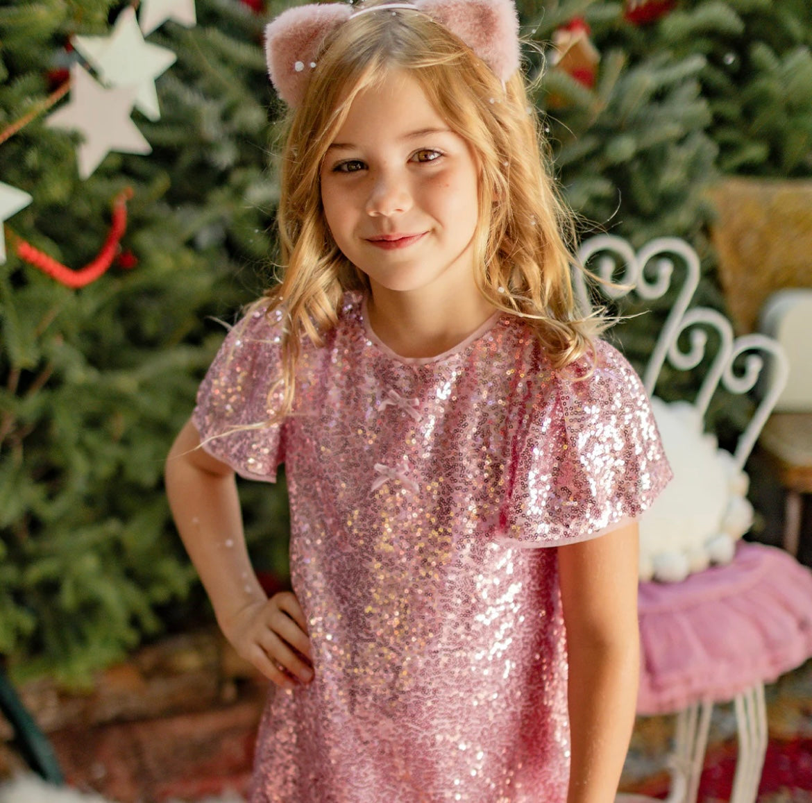 Souris Mini Pink Party Dress
