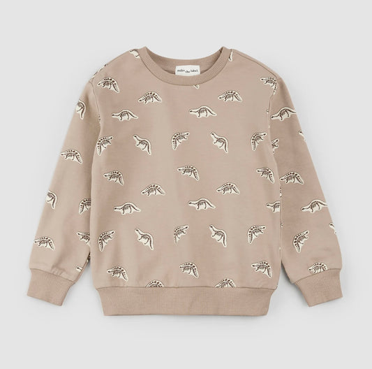 Miles the Label Sweatshirt - Dino Fossil