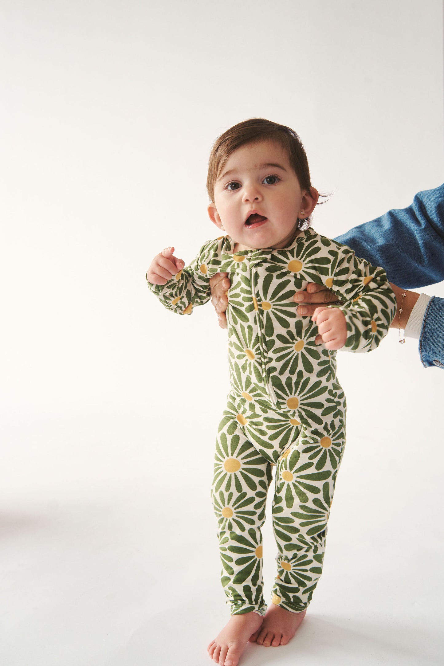 Bambi & Birdie Zipper Sleeper - Daisy Dreams