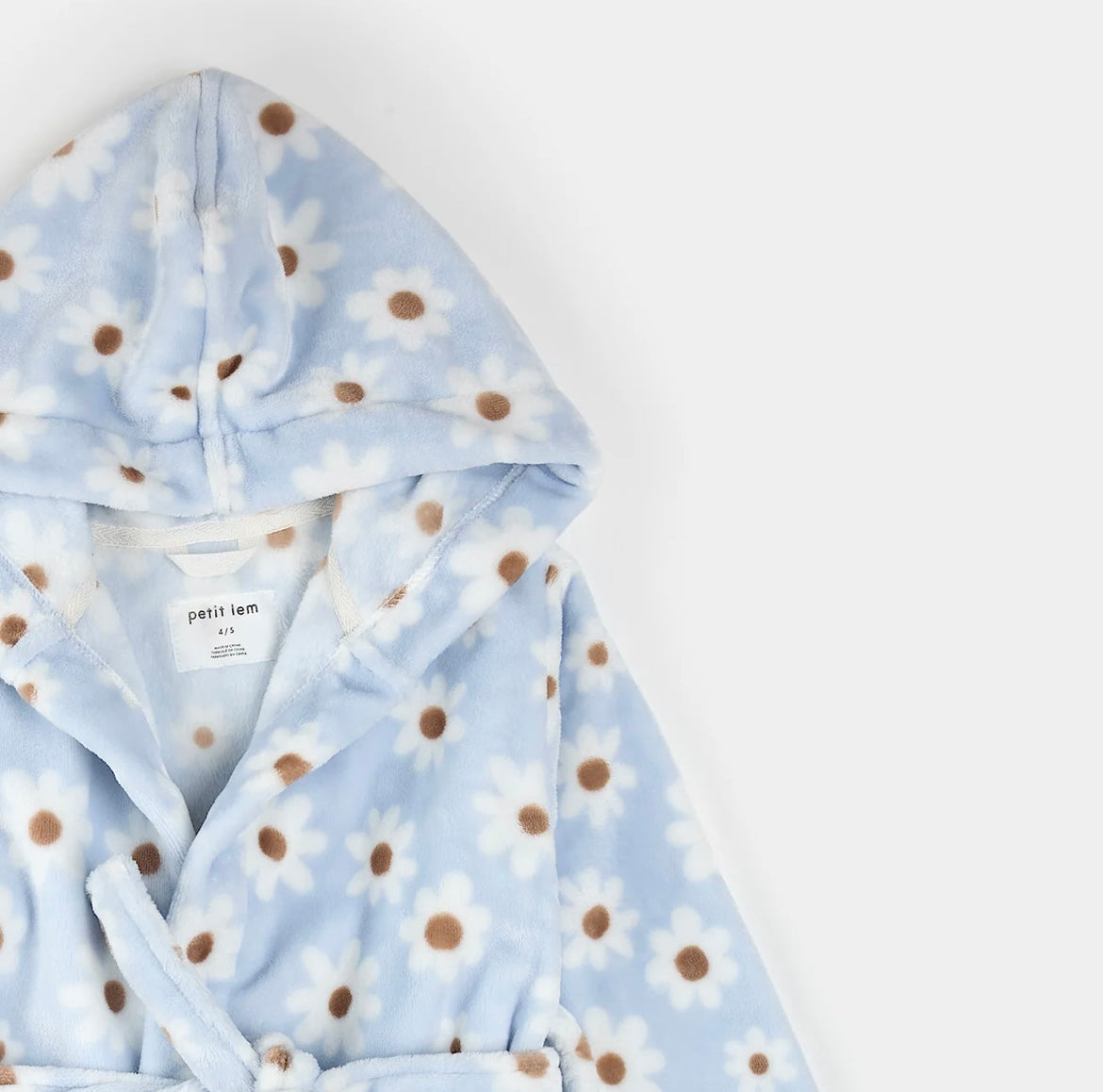 Petit Lem Plush Robe - Daisies