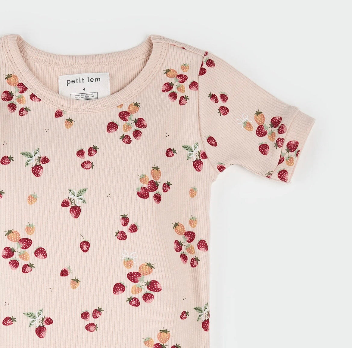 Petit Lem Strawberry PJ Set