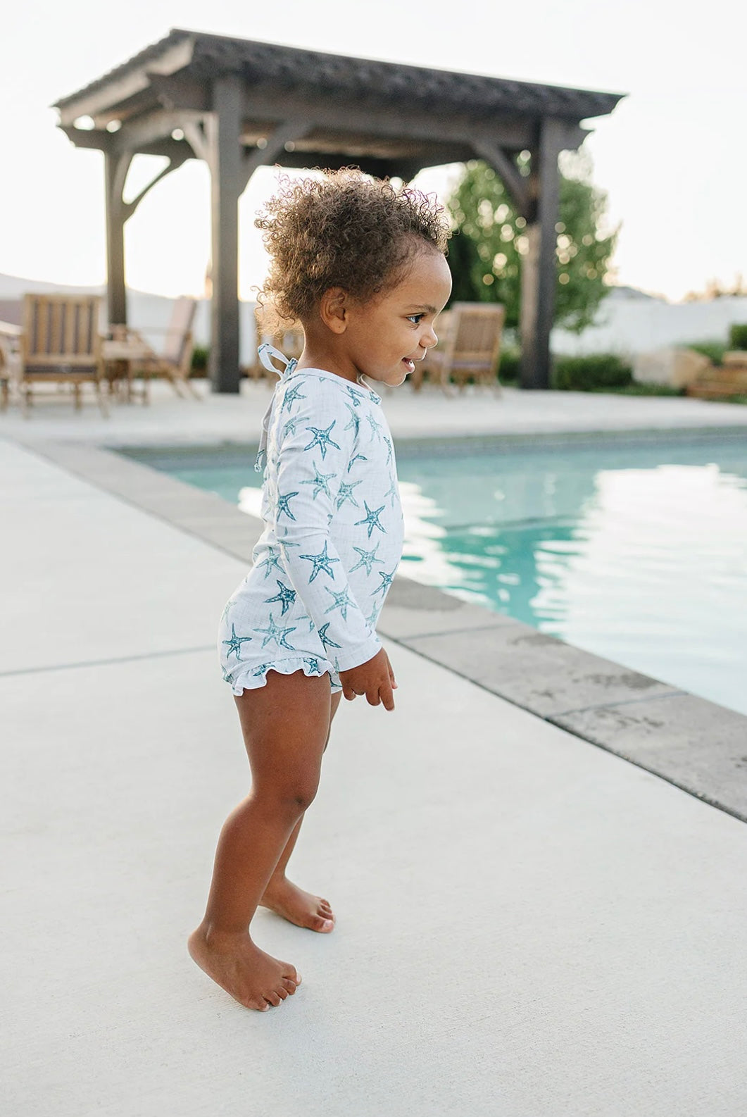 Current Tyed Ruffle Rashguard Suit - Jordan