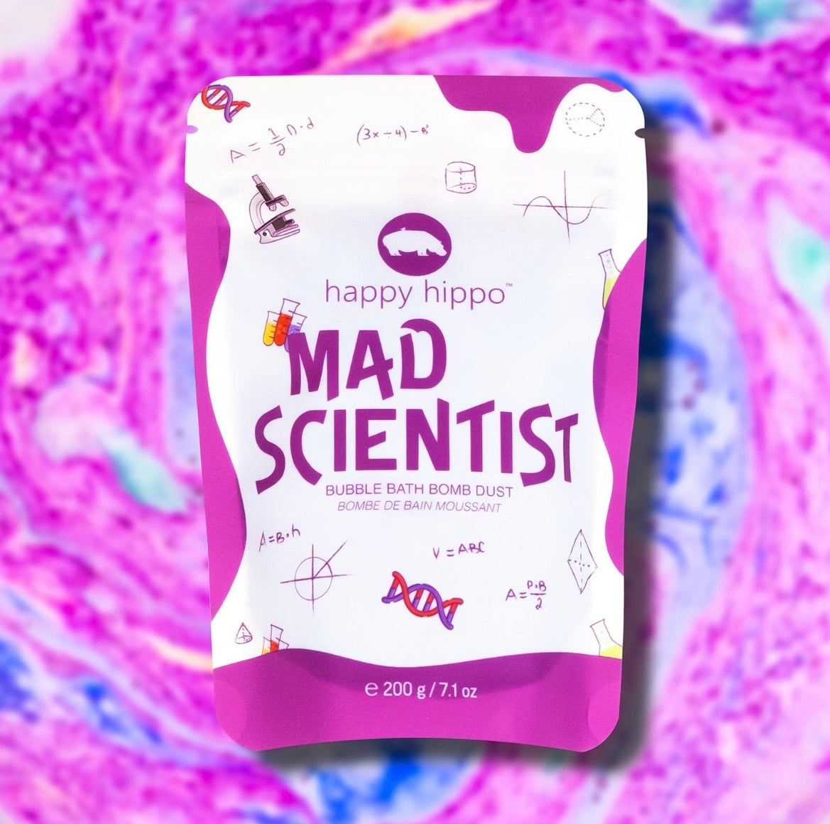 Happy Hippo Bubble Bomb Dust - Mad Scientist