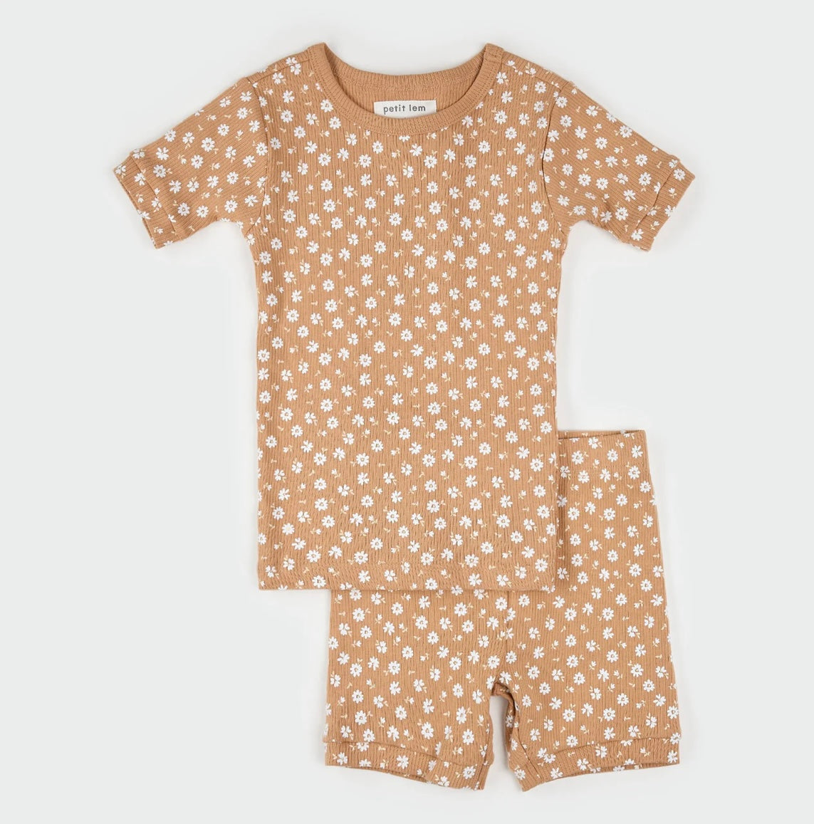 Petit Lem Ribbed Summer Sleep Set - Floral Print