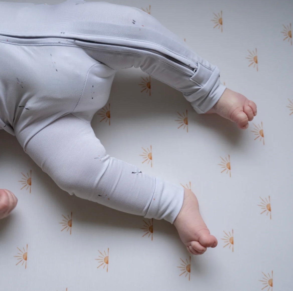 Pip + Phee Bamboo Crib Sheet - Suns