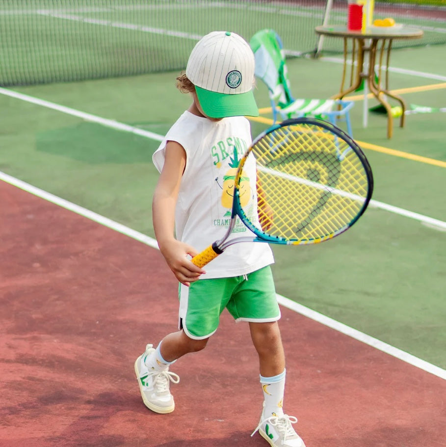 Souris Mini Sporty French Terry Shorts - Green