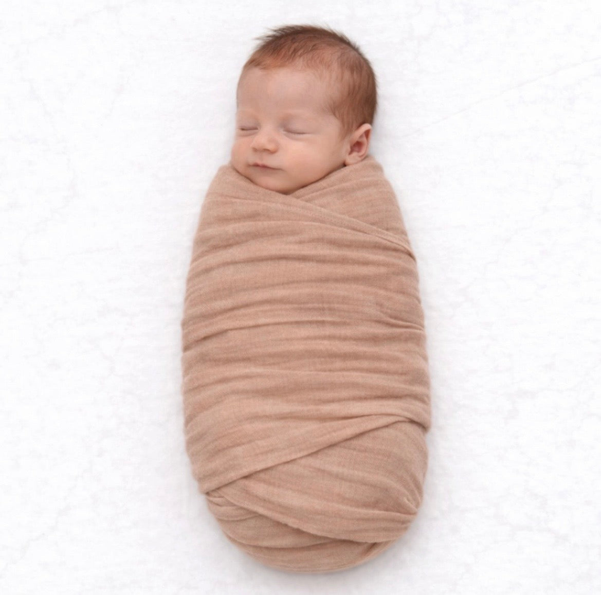 Baby Bliss Muslin Swaddle Blanket - Caramel