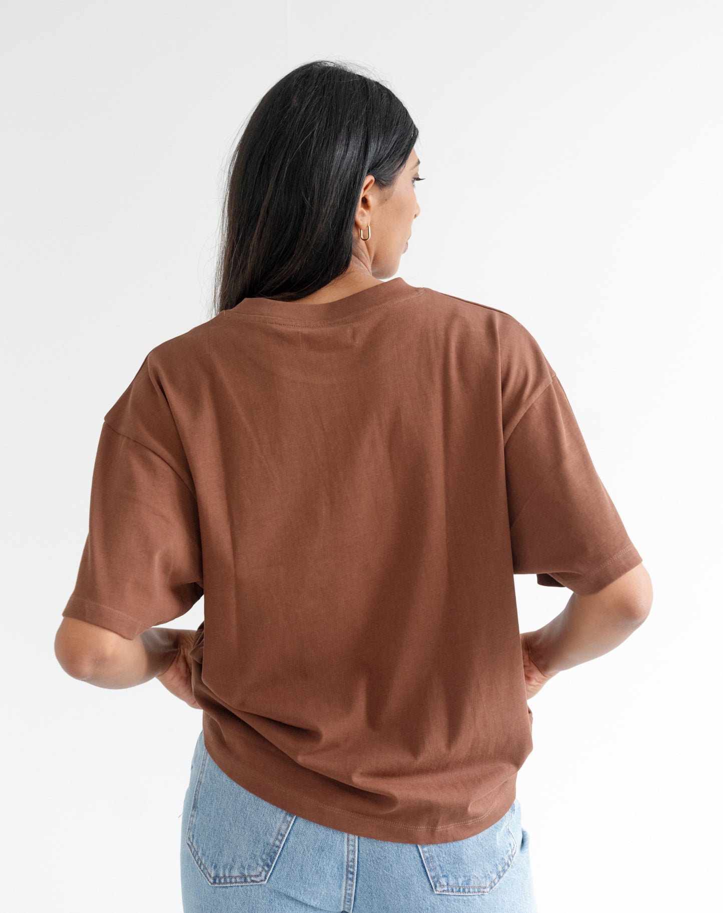 Brunette the Label Boxy Tee - Brown