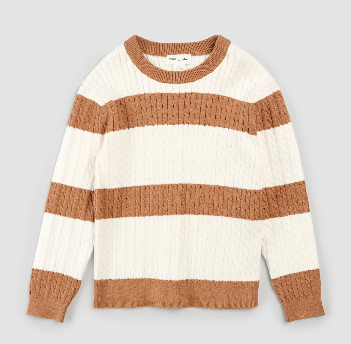 Miles the Label Striped Knit Sweater - Boys