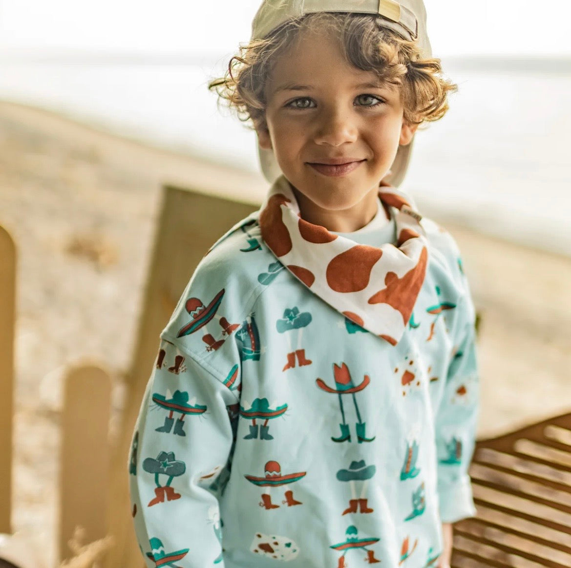 Souris Mini Western Print Shirt