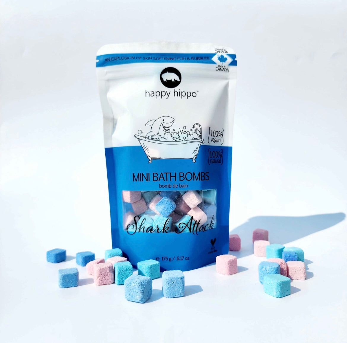 Happy Hippo Mini Bath Bombs - Shark Attack