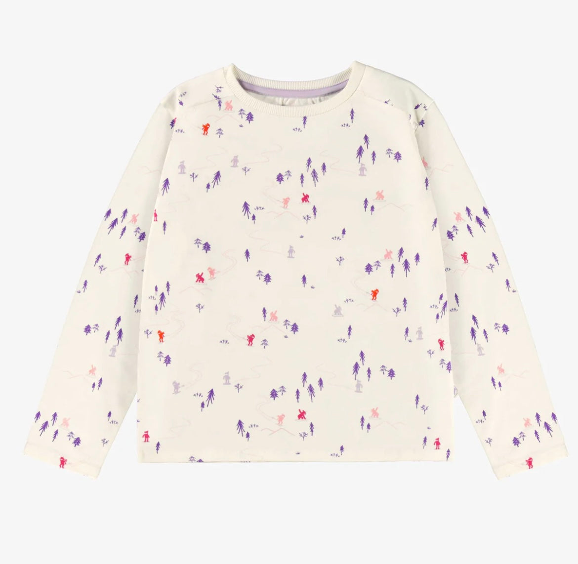 Souris Mini Hit the Slopes Long Sleeve Tee - Purple