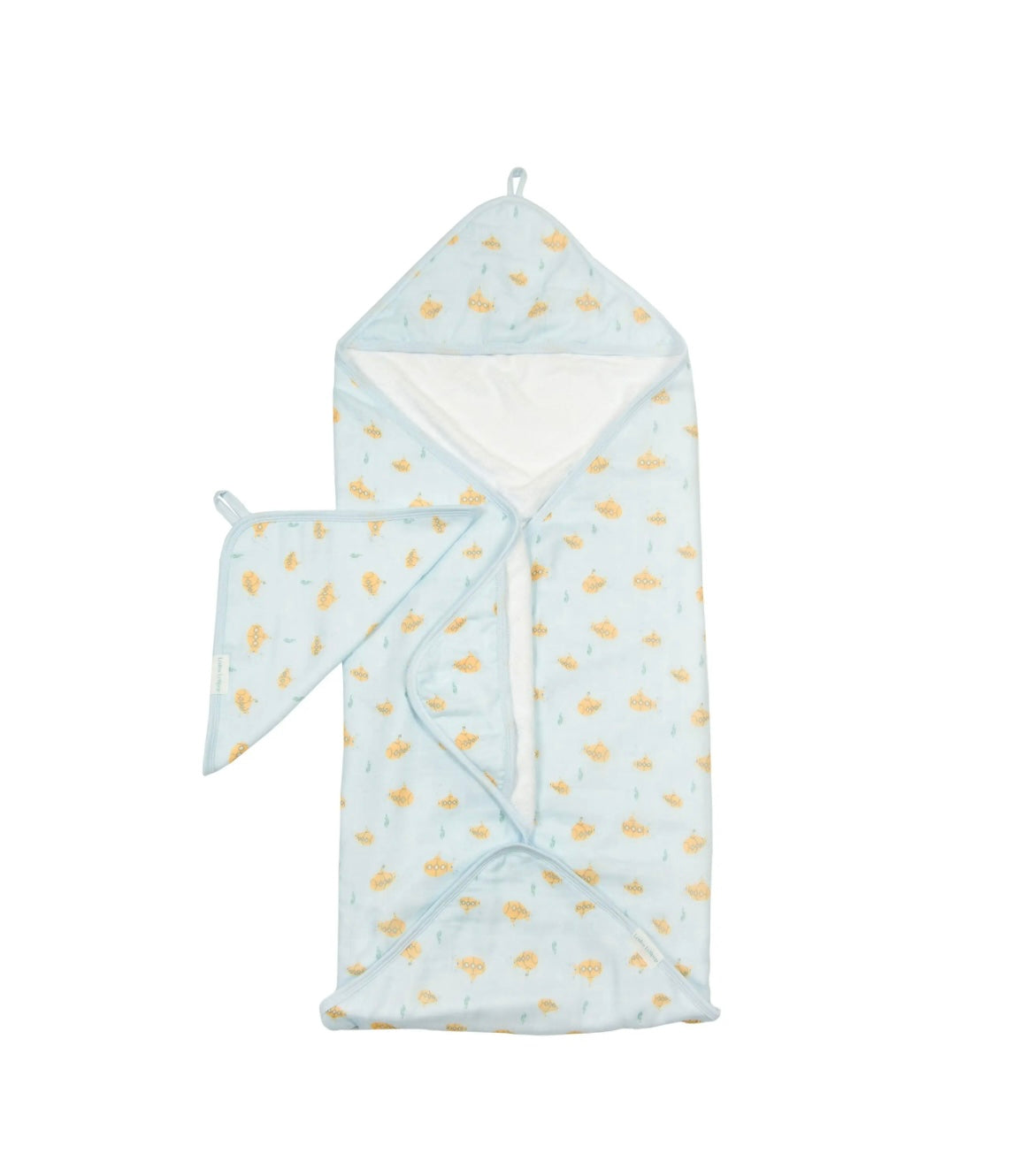 Loulou Lollipop Muslin Hooded Towel Set - Ocean Explorer
