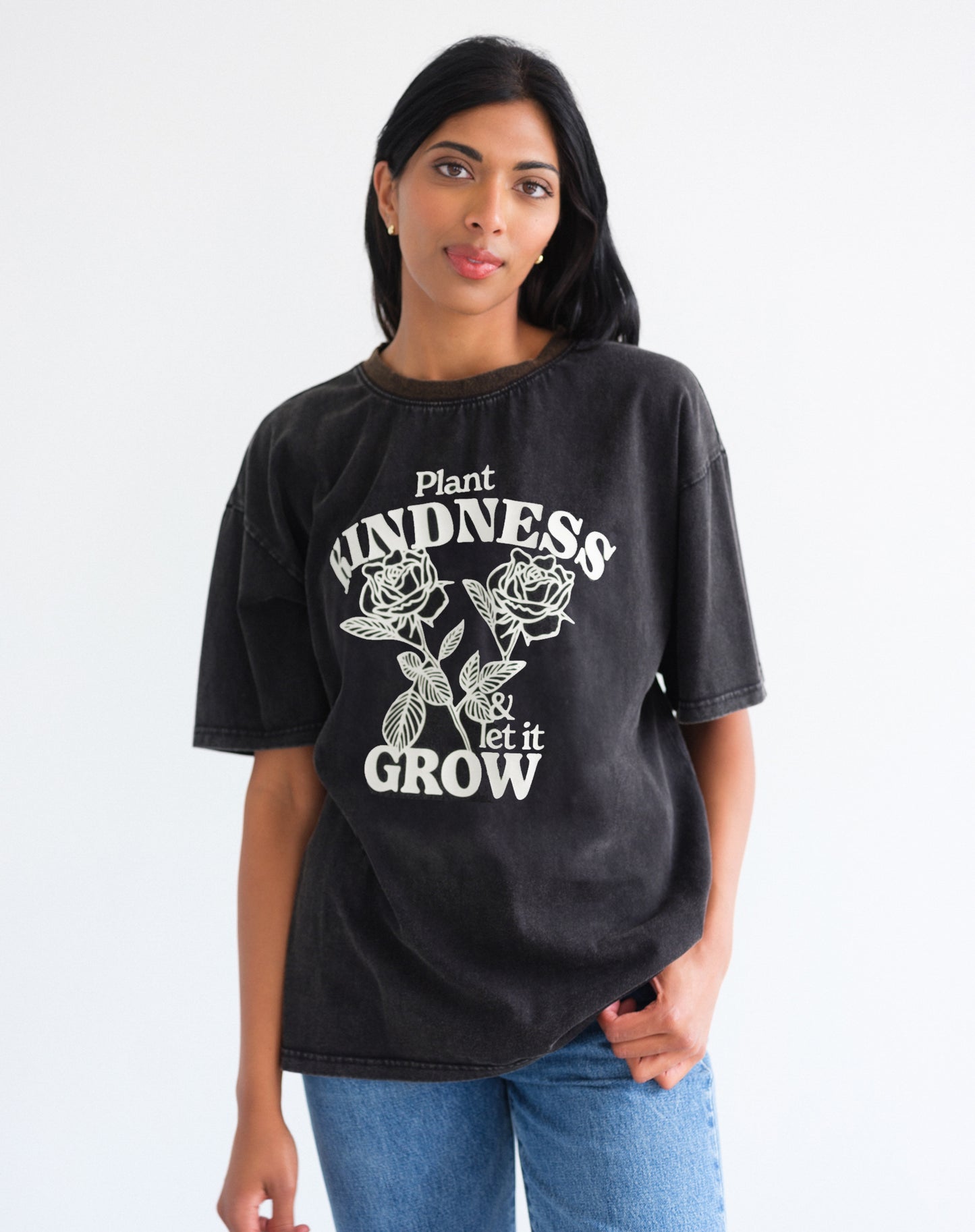 Brunette the Label Plant Kindness Oversized Tee