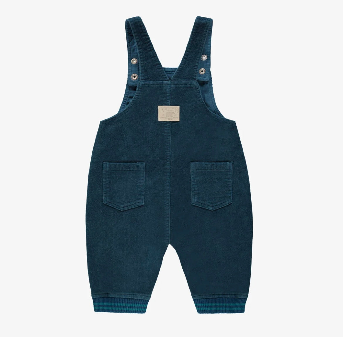Souris Mini Corduroy Overalls - Turquoise