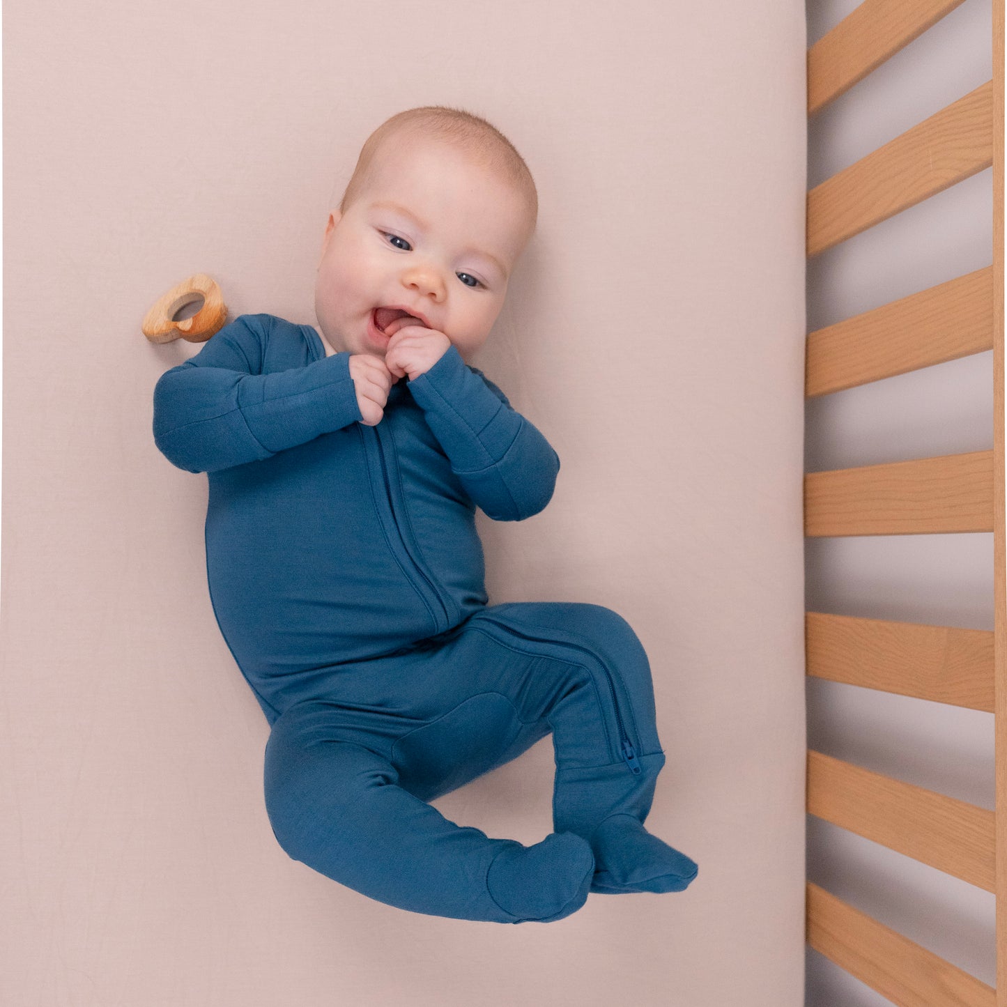 Belan.J Footed Zipper Sleeper - Night Sky