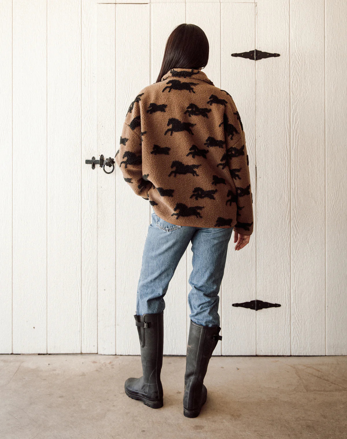 Brunette the Label Horse Sherpa Jacket