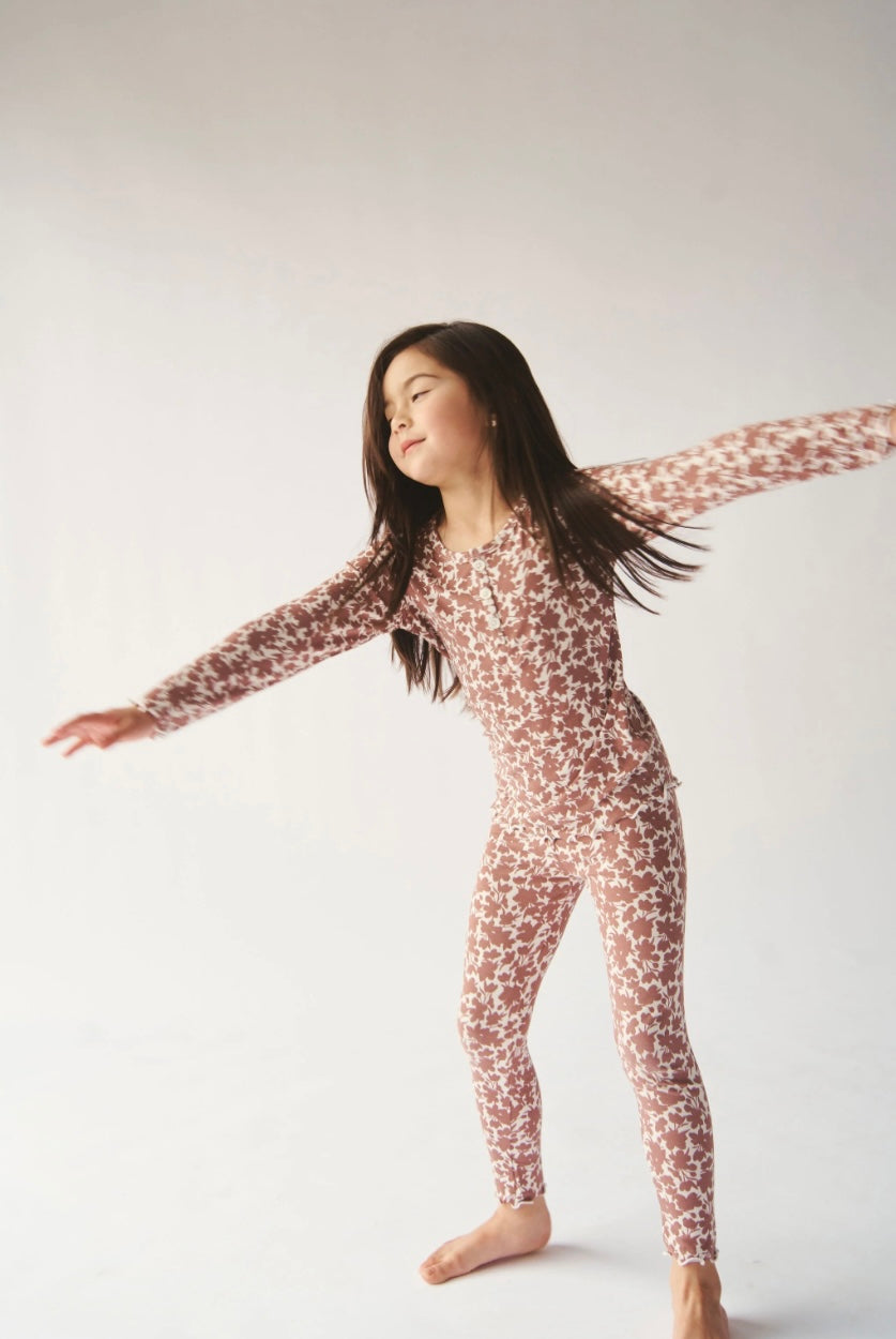 Bambi & Birdie Classic Set with Lettuce Hem - Meadow