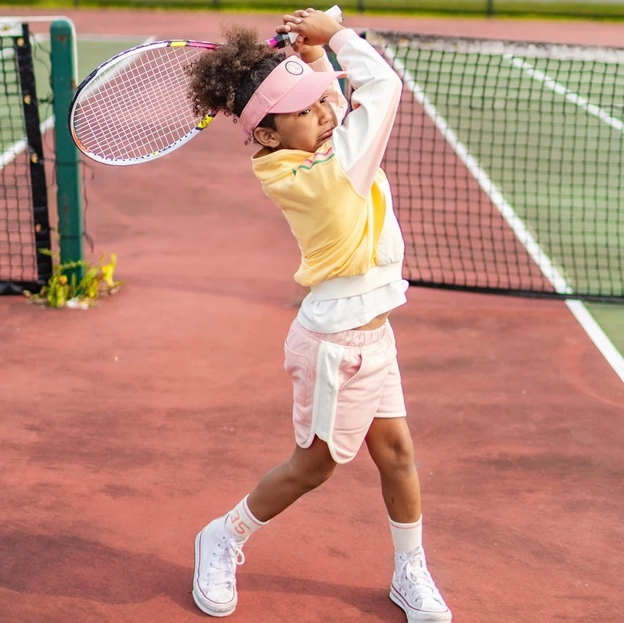 Souris Mini Sporty French Terry Shorts - Pink