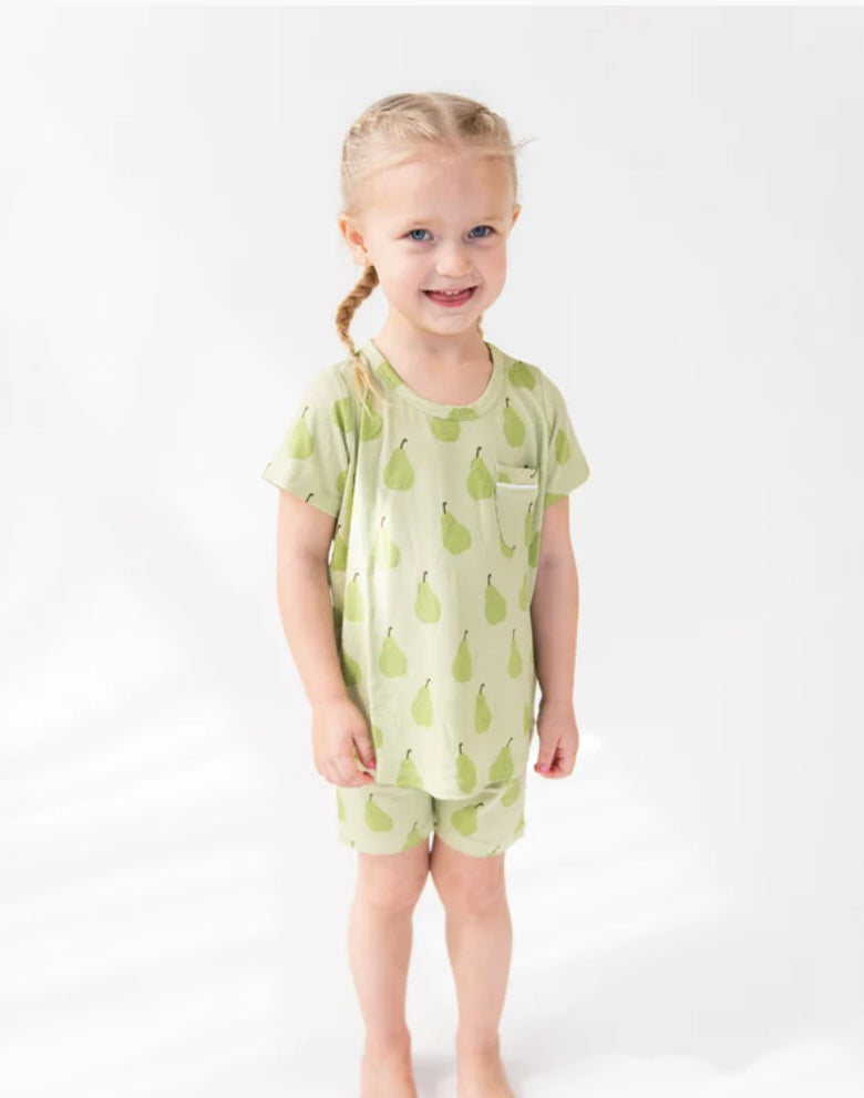 Bambi & Birdie Classic Shortie Set - Pear Sorbet