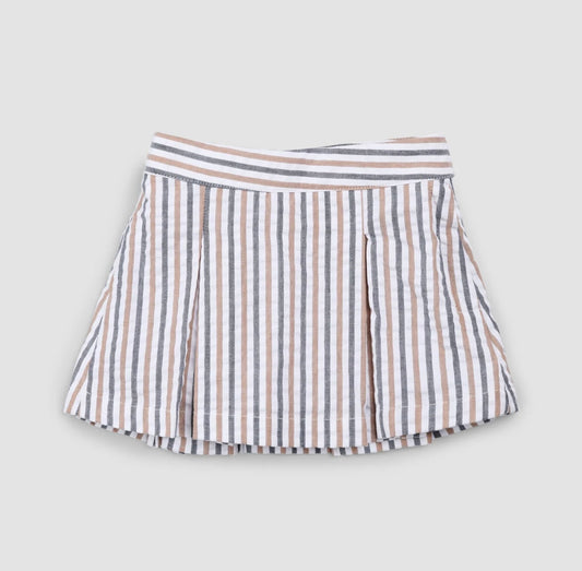 Miles the Label Striped Seersucker Skort