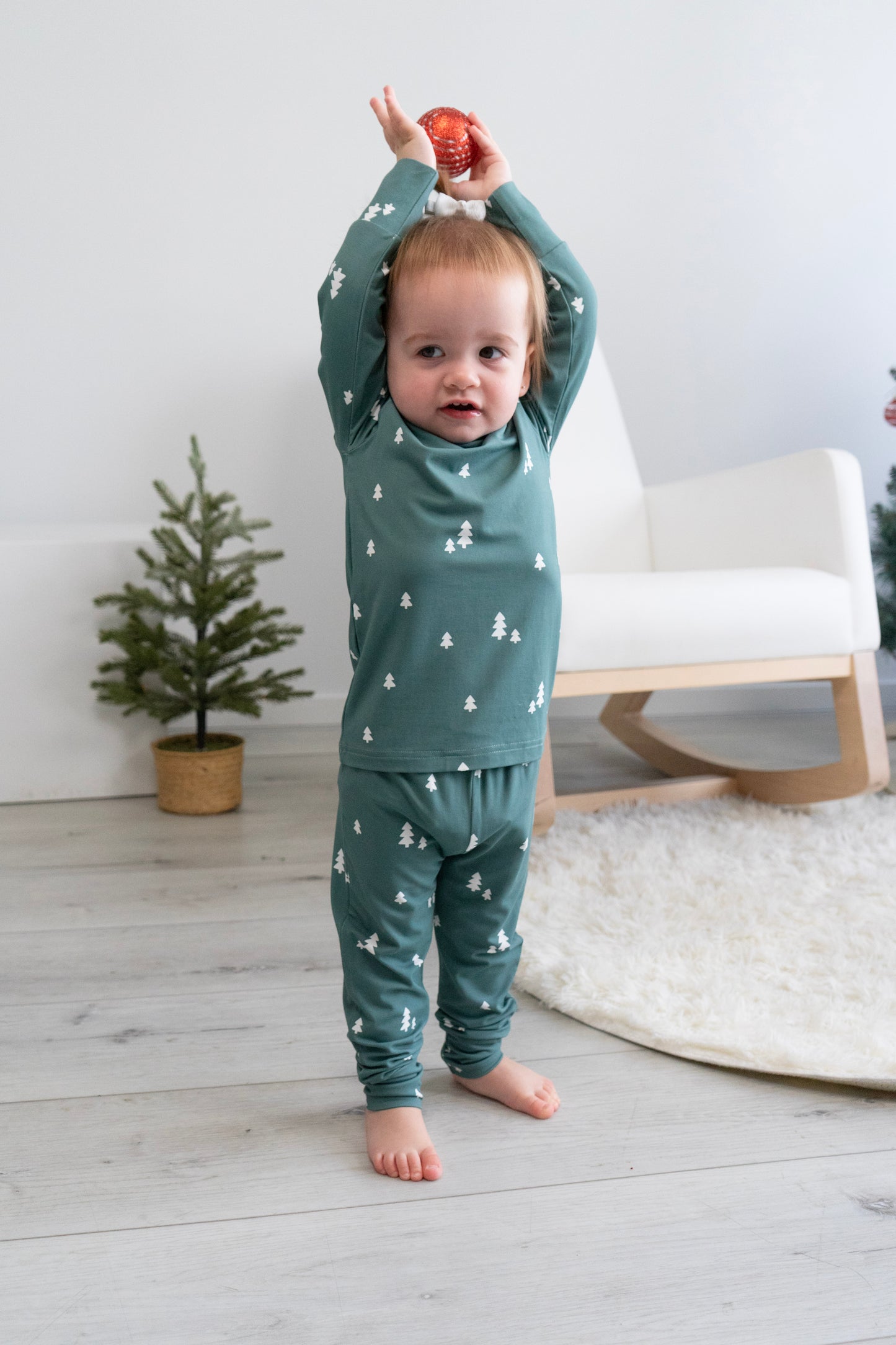 Belan.J Long Sleeve PJ Set - Tiny Trees