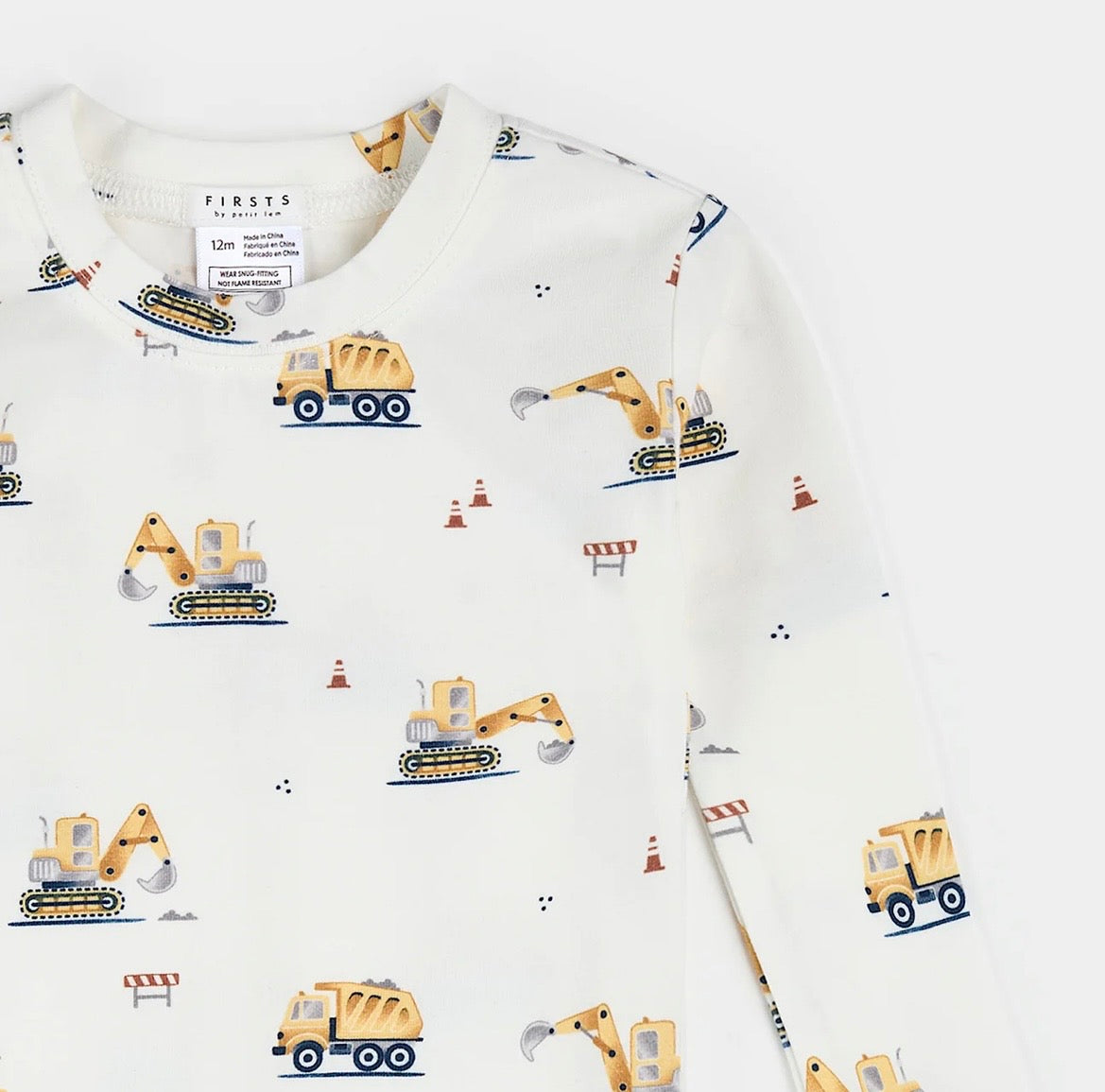 Petit Lem Diggers Infant PJ Set