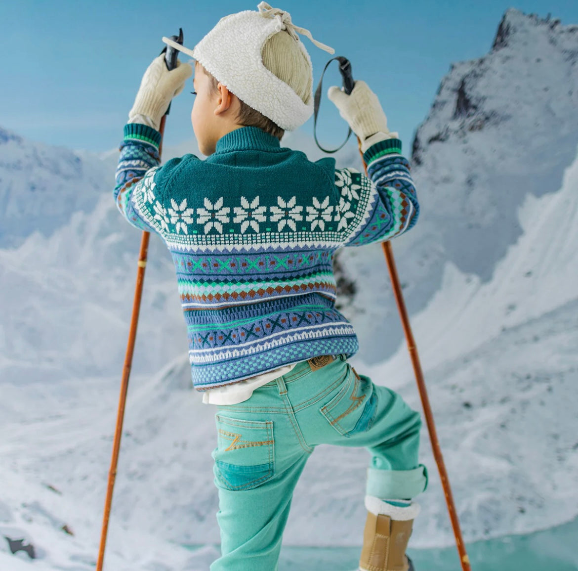 Souris Mini Teal Regular Fit Denim