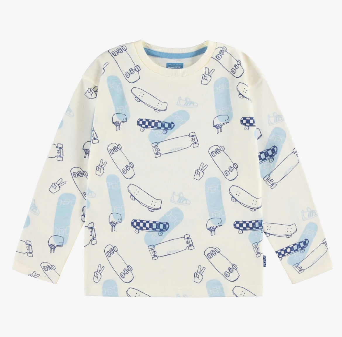 Souris Mini Skateboard Print Tee
