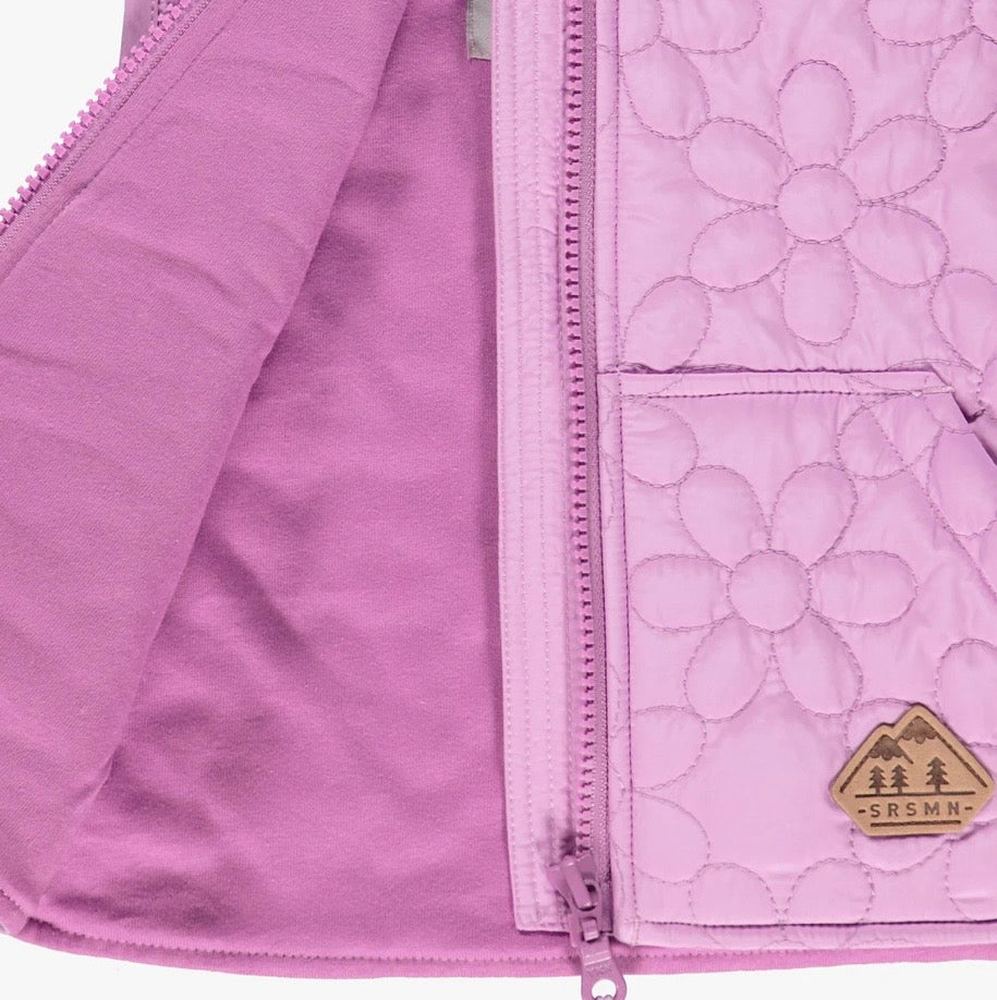 Souris Mini Quilted Floral Pattern Vest