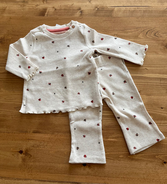 Ladybug Ribbed 2 pc Set